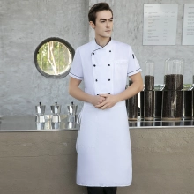 traditional button short sleeve bread cake store uniform chef jacket