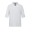 2025 invisable button side open white chef coat jacket Color White