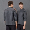 Brazil fashion restaurant chef jacket cooking uniform Color Grey