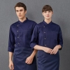 Brazil fashion restaurant chef jacket cooking uniform Color Navy Blue