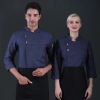 2022 buffet restaurant work uniform chef baker uniform jacket Color Grey