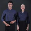 2025 buffet restaurant work uniform chef baker uniform jacket Color Grey
