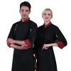 2022 Europe fashion khaki color long sleeve restaurant chef coat jacket uniform