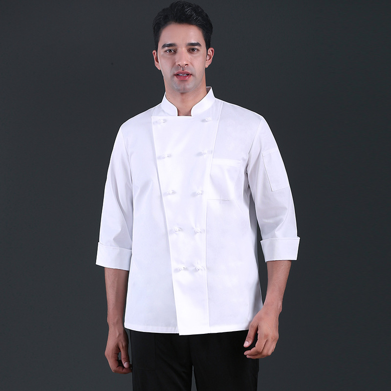 Irder - refeer collar upgrade women men chef blouse jacket uniform