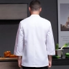 long sleeve easy care double breasted high quailty chef coat uniform