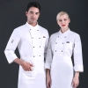 Economy low cost cheap chef uniform chef jacket Color White