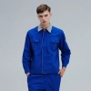high quality fabric factory worker maintenance uniform suits auto repair uniform Color sapphire blue