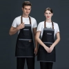 unisex denim pocket halter waiter apron chef apron housekeeping apron Color Black
