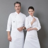 2022 upgrade fashion Europe design chef uniform jacket chef jacket Color White
