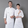 2025 upgrade fashion Europe design chef uniform jacket chef jacket Color White