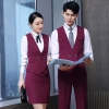 2022 fashion good quality attendant waiter waitress suits shirt vest pant skirt uniform