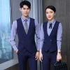2025 fashion good quality attendant waiter waitress suits shirt vest pant skirt uniform