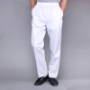 high quality stripes chef trousers chef pant Color White