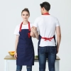 2025 fashion green store bar waiter apron long apron Color Navy Blue