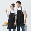 2025 fashion green store bar waiter apron long apron Color Black