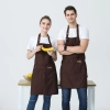2025 high quality water proof halter waiter apron home aporn Color Coffee