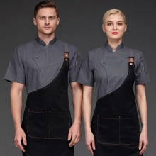 Europe style upgrade restaurant chef jacket blouse uniform