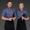 Europe style upgrade restaurant chef jacket blouse uniform