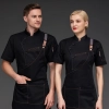 Europe style upgrade restaurant chef jacket blouse uniform