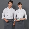 large size denim chef jacket restaurant sushi food uniform