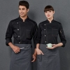 large size denim chef jacket restaurant sushi food uniform