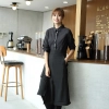 black long sleeve restaurant chicken store waitress shirt waiter uniform Color Color 1