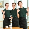 summer thin milk tea cold drink store dessert shop waiter waitress  tshirt logo print embroidery