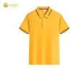 2023 summer restaurant tea cold drink dessert shop waiter waitress  tshirt logo print embroidery Color yellow tshirt
