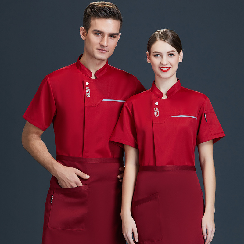 chinese element mesh thin jacket for chef