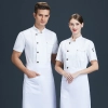 blue denim style fabric restaurant chef uniform chef jacket