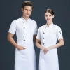 blue denim style fabric restaurant chef uniform chef jacket Color Color 4