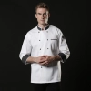 autumn winter chef jacket restaurant baker chef uniform Color White