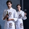 Chinese dragon chef jacket restaurant chef uniform working wear