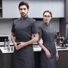 fashion Europe design short sleeve baker chef jacket work wear uniform Color Color 1
