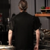 double breasted short sleeve chef jacket chef blouse