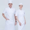 summer short sleeve thin fabric chef work wear uniform blouse