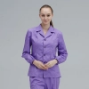 high quality community hospital 999 care center long sleeve scrubs two piece set Color Purple