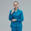 high quality community hospital emergency care center long sleeve scrubs two piece set Color women deep blue