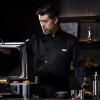 Korea sushi restaurant chef uniform cooking jacket Color Black