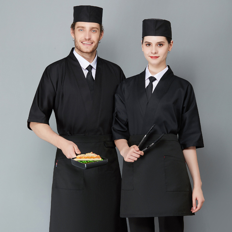 Japaneset style sushi restaurant chef blouse jacket uniform