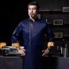 2025 Chinese style food restaurant chef cook jacket Color Navy Blue