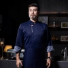 bread store staff uniform chef jacket Color Navy Blue