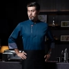 bread store staff uniform chef jacket Color Blackish Green