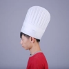 high quality white round top disposable unisex chef hat white 20 pcs/lot