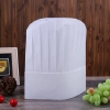 high quality white round top disposable unisex chef hat white 20 pcs/lot