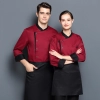 buy chef jacket best quality chef uniform Color Red