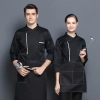 high quality fabric long sleeve Gemery deisgn chef jacket coat