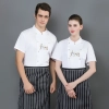 special price Chinese words short sleeve chef jacket