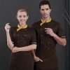 Europe upgrade short sleeve bread house restaurant jacket for chef uniform Color Color 4