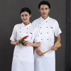 summer design thin chef jacket chef blouse discount Color White